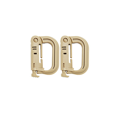 2/5pcs Outdoor D-ring Buckle for Backpack Mountaineering Hiking Camping Clip