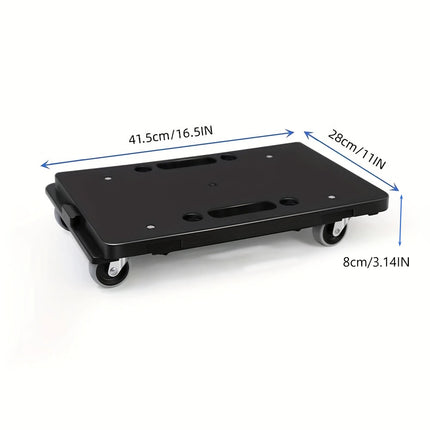 Heavy Duty Rolling Utility Cart for Office Warehouse Silent Portable Trolley