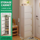 Entryway Narrow Shoe Cabinet Space Saving Hallway Organizer For Front Door