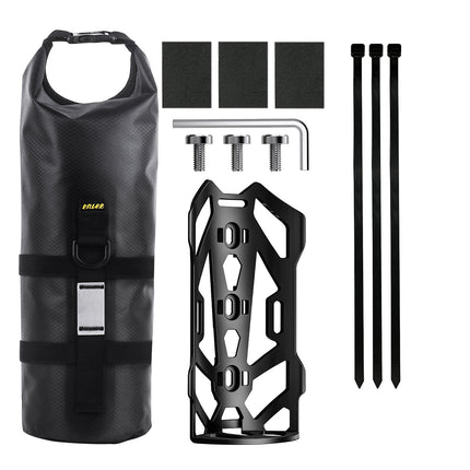 Bike Fork Bag 5L Waterproof TPU Roll Top Front Fork Storage Pouch Universal