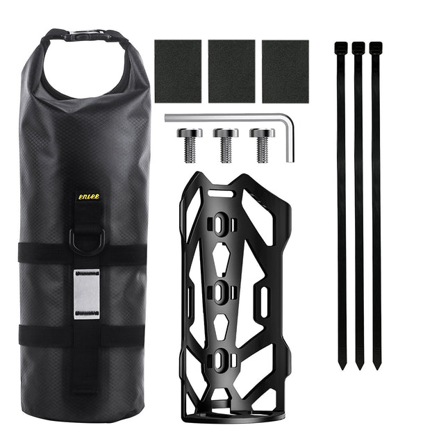 Bike Fork Bag 5L Waterproof TPU Roll Top Front Fork Storage Pouch Universal