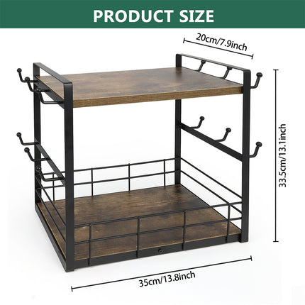 Multi-Functional Home Desktop Spice Storage Rack Kitchen Organizer Space-Saving