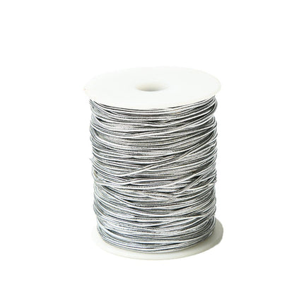 Elastic Rope Cord 10pcs Gold Silver Stretch String for DIY Craft Gift Wrapping