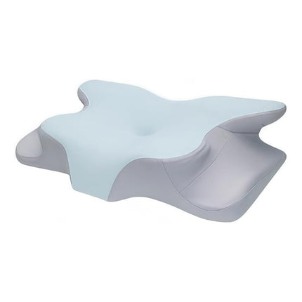 Memory Foam Neck Pillow Butterfly Contour Bolster 62 x 41cm Blue or Grey