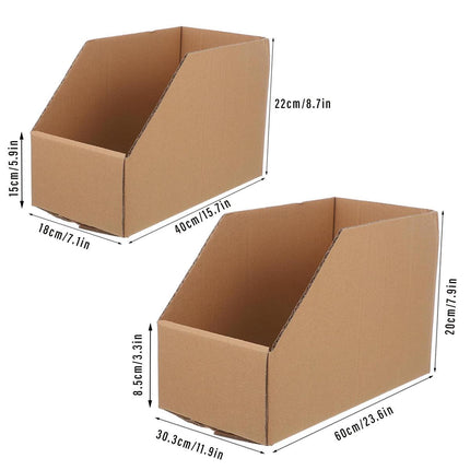 10pcs Slanted Display Boxes for Sorting Organising Storage Containers Organizer