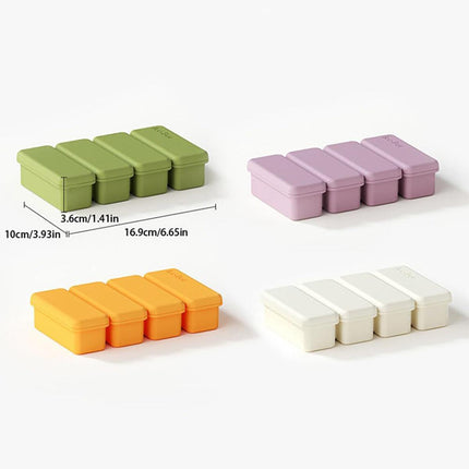 Silicone Ice Cube Moulds with Lid Bar Ice Compartment Home Ice Box for Drinks