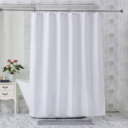 Waterproof Shower Curtain Polyester Shower Curtain Liner Bathroom White Home Use