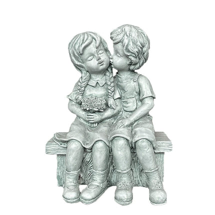 Resin Garden Ornament Outdoor Lawn Decoration Figurine For Men And Girls Yard