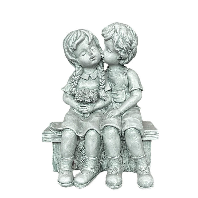 Resin Garden Ornament Outdoor Lawn Decoration Figurine For Men And Girls Yard