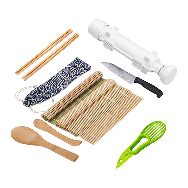 Sushi Making Tool Set for Home Kitchen DIY Sushi Rolls Professional Grade