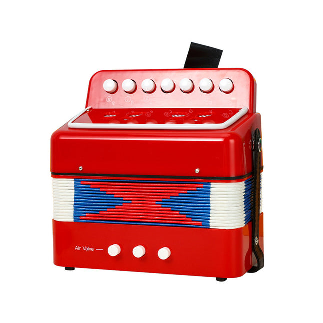 Portable 7-Key Accordion for Kids Beginners Early Music Education Home School