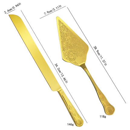 Stainless Steel Cake Knife Scoop Baking Tools Dessert Cutter Server Utensils