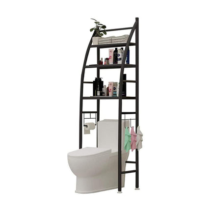 Over Toilet 4 Tier Bathroom Storage Rack White or Black