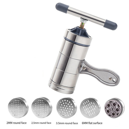 Home Manual Stainless Steel Pasta Maker Hand Crank Noodle Press Durable Easy Clean