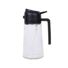 2-in-1 470ml Glass Oil Bottle Spray Pour Automatic Pressure Control Kitchen Tool