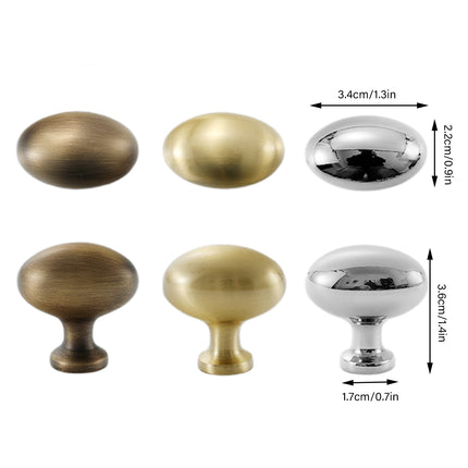 Pigeon Egg Cabinet Handle Single Hole French Style Drawer Pull for Door Closet