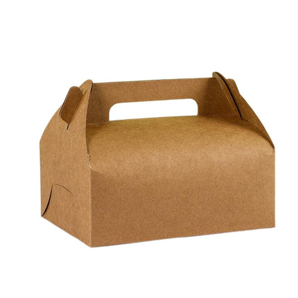 50pcs Portable Pastry Box Bakery Cake Box Takeaway Packing Boxes for Pastries