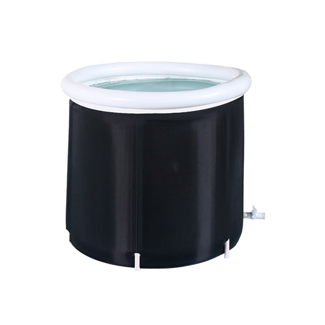 Portable Folding Soaking Tub 75x75cm Inflatable Rim