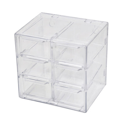 Storage Organizer Box Mini Plastic Desktop Drawers Desk Craft Cabinet For Office