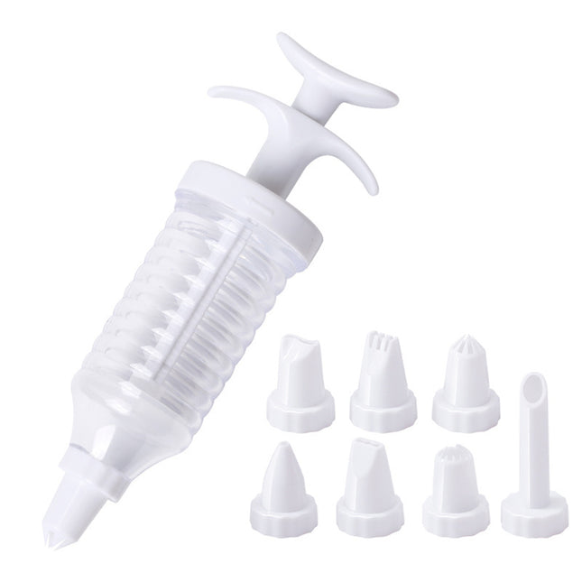 Household Cookie Press Gun Multi Purpose Flower Applicator Baking Cream Tool Set