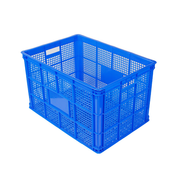 2PCS Heavy Duty Plastic Storage Basket Large Capacity Tote Box for Warehouse