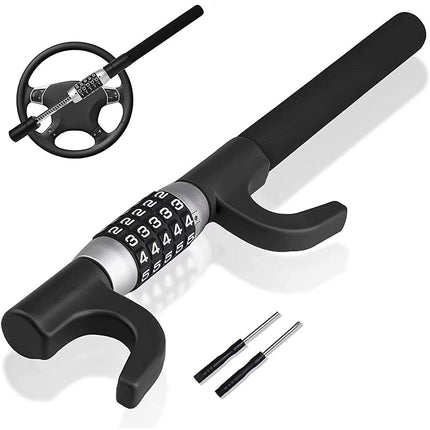 Portable Auto Car Steering Wheel Lock Security Keyless Password Code Anti Theft