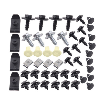 50PCS Car Fastener Set for Auto Body Trim Bumper Fender Replacement Repair