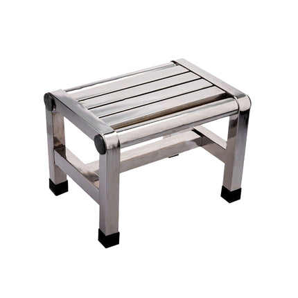 Household Waterproof Stainless Steel Square Stool  Anti Slip Durable SpaceSaving