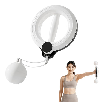 Hand Cranked Hula Hoop Fitness Equipment Arm Training Home Gym Anti Slip Durable