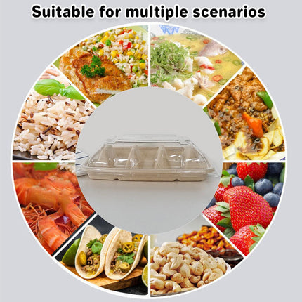 50PCS Taco Box Disposable Paper Tray Food Serving Holder Takeout Party Catering