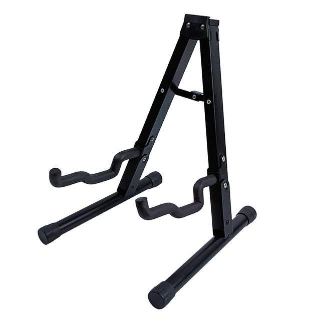 Folding Double Guitar Stand Floor Rack Electric Acoustic Bass Gig Holder Mount