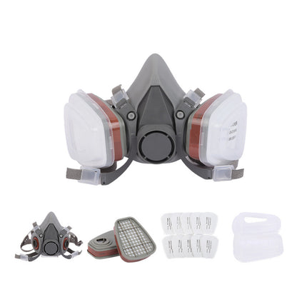 7PCS Protective Mask Set Respirator Spray Paint Renovation Dust Protection