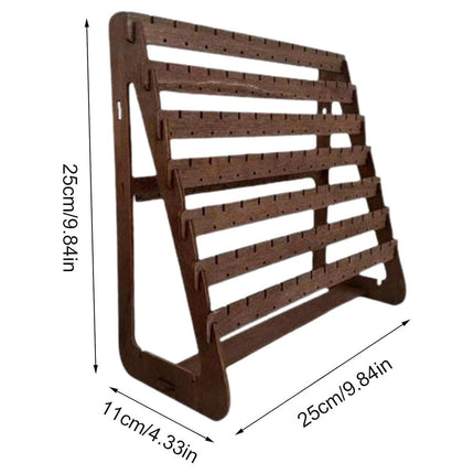 Vintage Wooden Earring Holder Jewelry Display Stand Organizer for Earrings