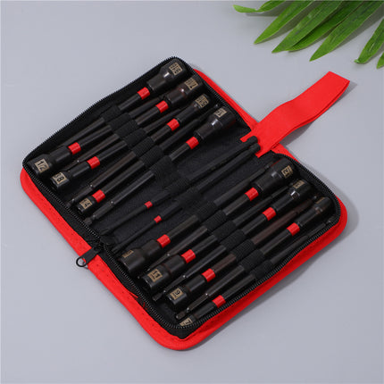 Magnetic Screwdriver Bit Set 16 Piece Electric Drill Sleeve Portable Tool Kit