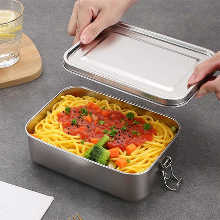 Stainless Steel Lunch Box Food Grade Portable Leakproof Durable Container
