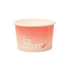 100PCS 4oz Ice Cream Cups Paper Cups Food-Grade Water-Proof Oil-Proof Takeaway