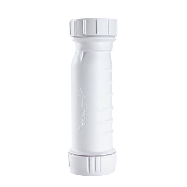 White Waterless Self Sealing Waste Valve Inline Trap Bath Basin For Caravan RV