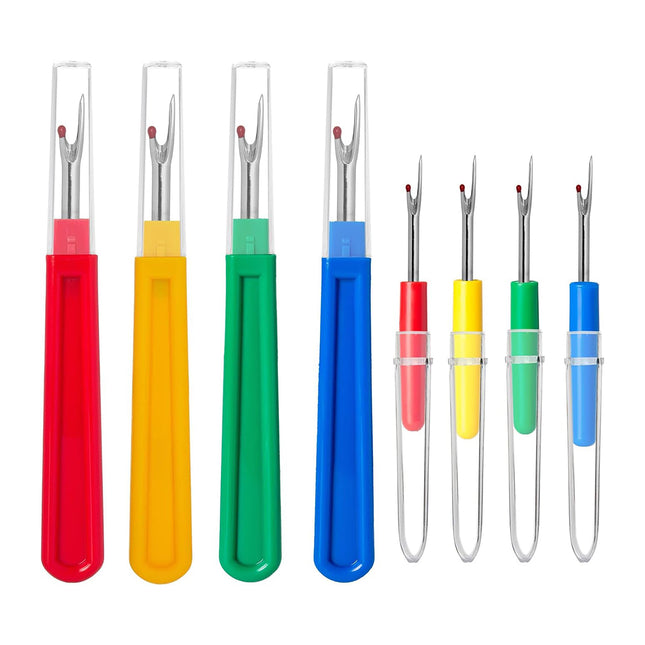 8 PCS Seam Ripper Plastic Handle Thread Cutter Sewing Craft Easy to Use Durable