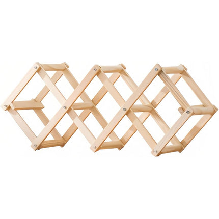 Wine Rack Wooden Display Rack Holds 5 or 10 Bottles for Home Decor Sturdy Durable