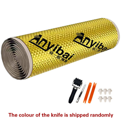 3.2m Car Sound Deadening Roll Self-Adhesive Noise Insulation Foam Doors Floors