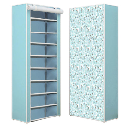 Stackable Shoe Rack Storage Cabinet Organizer Portable Wardrobe for Home Use
