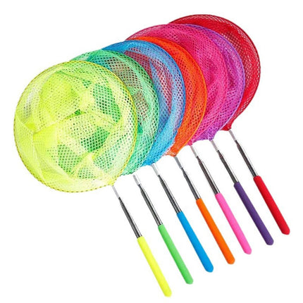 7pcs Telescopic Fishing Net Small Insect Catching Net Outdoor Fun Toy Set