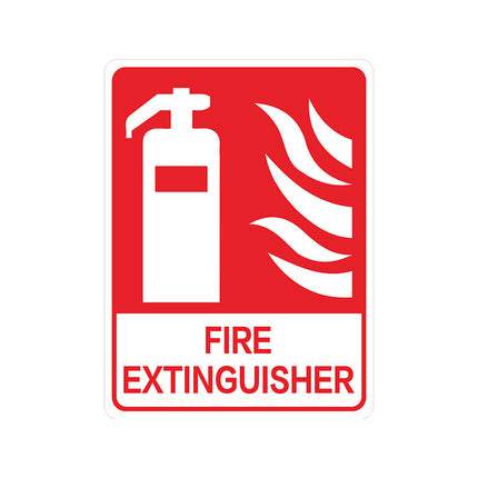 2PCS Fire Extinguisher PVC Sign Warning Safety Notice Building Warehouse Office