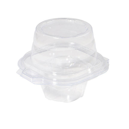 100PCS Transparent Cupcake Packaging Box Muffin Container Bakery