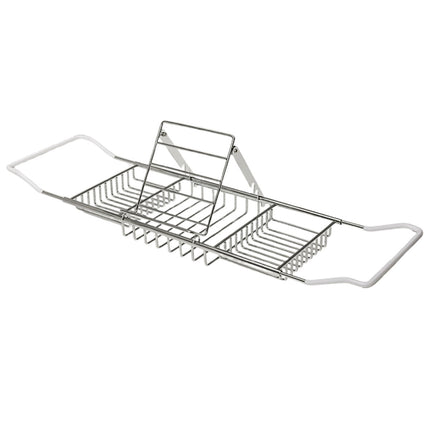 Bathtub Rack Bathroom Storage Shelf Telescopic Adjustable Organiser Tray Home