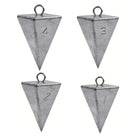 Four Sided Triangular Fishing Lead Sinker with Ring Conical Drop Weight Tackle