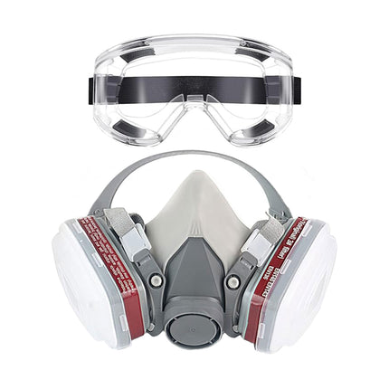 8PCS 6200 Protective Face Mask Respirator with 2 Filters for Painting Sanding