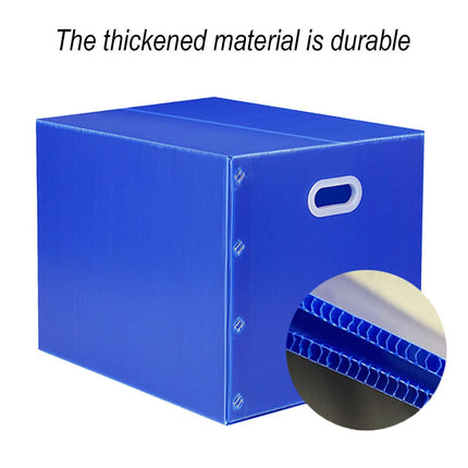Large Capacity Waterproof Plastic Storage Box Foldable Moving Organizer Durable
