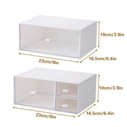 Transparent Drawer Storage Box Clear Dustproof Easy Sorting for Cosmetics Jewelry