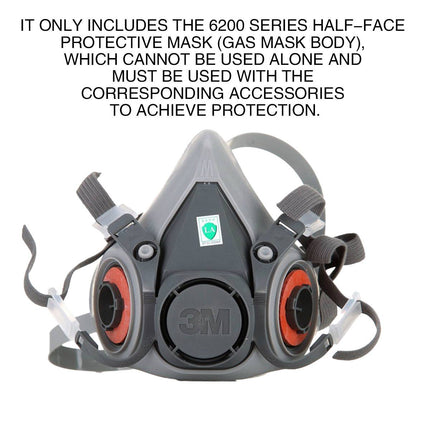 6200 Half Facepiece Respirator Mask Organic Vapor Chemical Safety Protection